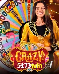 Crazy Time live game no 5173win cassino com entretenimento ao vivo para jogadores do Brasil